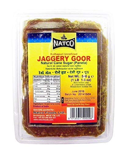 Natco Jaggery Goor 1 kg (4 Stück) von Natco