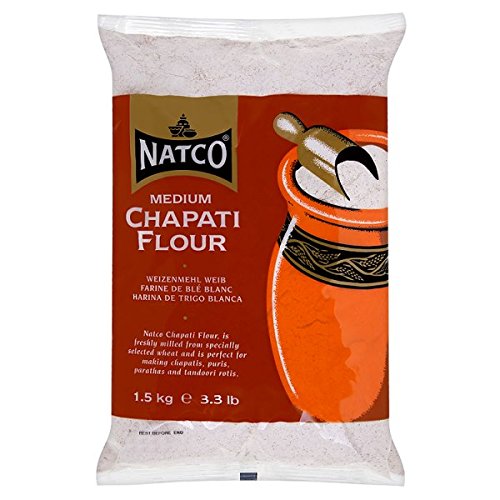 Natco Medium Chapati Mehl 1,5 kg (1,5 kg Packung) von Natco