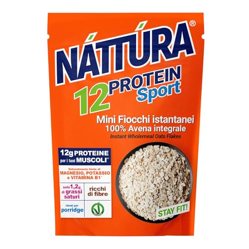 Nattura® | Mini-Vollkorn-Haferflocken Protein Sport | Glutenfreie Instant-Vollkornhaferflocken - 350 Gr von Náttúra