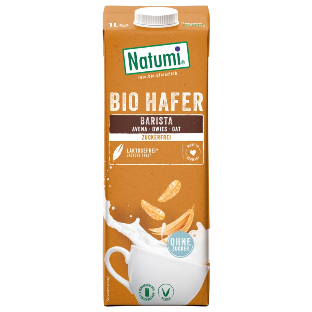 Bio Hafer Drink Barista Zuckerfrei von Natumi