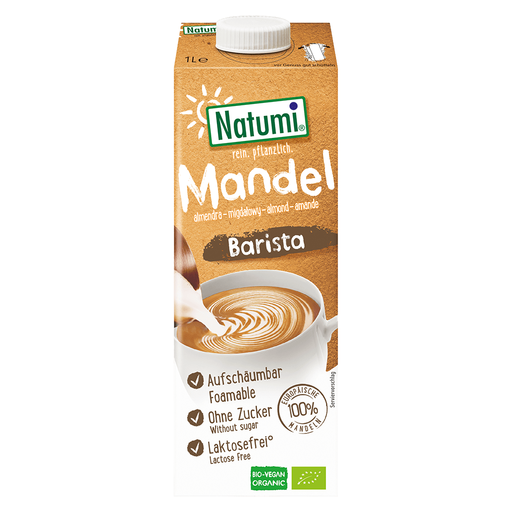 Bio Mandel Barista Drink MHD 21.04.2023 von Natumi