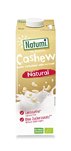 Natumi Bio Cashewdrink, 8 x 1L - Laktosefrei, Glutenfrei, Ohne Zuckerzusatz, Bio, Vegan, Milchfreie, Milchfreie Alternative Natumi Bio Cashewdrink, 8 x 1L - Laktosefrei, Glutenfrei, Ohne Zuckerzusatz, Bio, Vegan, Milchfreie, Milchfreie Alternative von Natumi