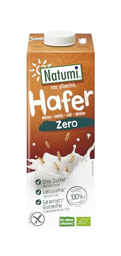 Natumi Bio Haferdrink Zero, 8 x 1L - Zuckerfrei, Ohne Zuckerzusatz, Hergestellt mit deutschem Hafer, Garantiert Glutenfrei, Laktosefrei, Vegan, Bio, Milchfreie milchfreie Alternative Natumi Bio Haferdrink Zero, 8 x 1L - Zuckerfrei, Ohne Zuckerzusatz, Hergestellt mit deutschem Hafer, Garantiert Glutenfrei, Laktosefrei, Vegan, Bio, Milchfreie milchfreie Alternative von Natumi