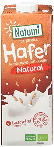 Natumi Haferdrink Natural Ungesüßt, Hafer Drink zum Backen Kochen, Neutral, 1000 ml (12er Pack) von Natumi