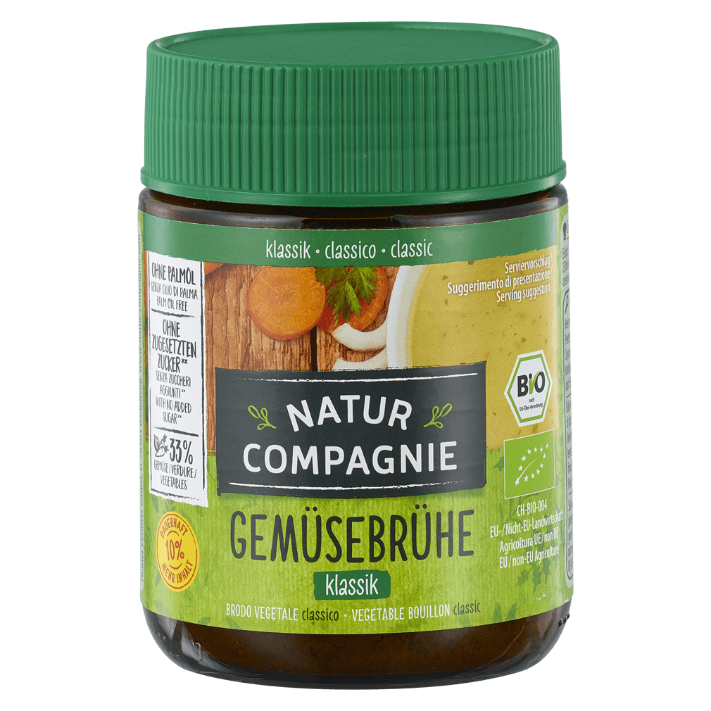Bio Gemüsebrühe Klassik, Pulver im Glas Bio Gemüsebrühe Klassik, Pulver im Glas von Natur Compagnie