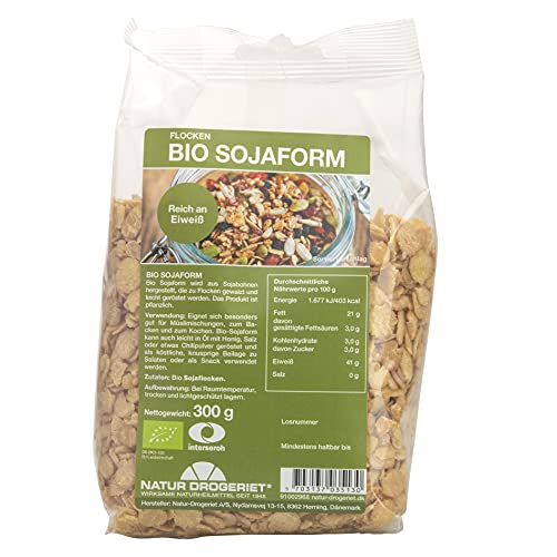Natur Drogeriet - Soja Flocken aus Sojabohnen Bio - Eignet sich für Müsli-Mischungen, zum Backen und zum Kochen - Eicht gesalzen, Vegan, Glutenfrei, und Natürlich 300g Natur Drogeriet - Soja Flocken aus Sojabohnen Bio - Eignet sich für Müsli-Mischungen, zum Backen und zum Kochen - Eicht gesalzen, Vegan, Glutenfrei, und Natürlich 300g von Natur Drogeriet