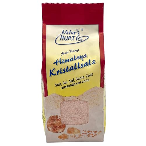 Natur Hurtig Himalaya Salz fein 1 kg | Kristallsalz aus der Salt Range/Pakistan, 100% Naturbelassen, unraffiniert, unjodiert von Natur Hurtig