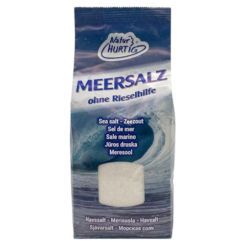 Natur Hurtig Meersalz Fein 1 kg | Naturbelassen, unraffiniert und ohne Zusätze | Unbehandeltes feines Meersalz Natur Hurtig Meersalz Fein 1 kg | Naturbelassen, unraffiniert und ohne Zusätze | Unbehandeltes feines Meersalz von Natur Hurtig