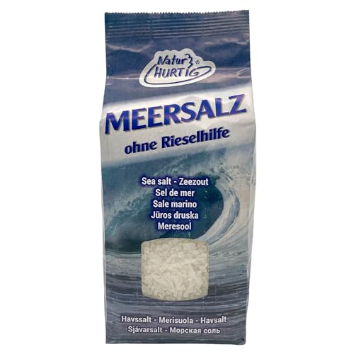 Natur Hurtig Meersalz Grob 1 kg | Naturbelassen, unraffiniert und ohne Zusätze | Unbehandeltes grobes Meersalz für die Salzmühle Natur Hurtig Meersalz Grob 1 kg | Naturbelassen, unraffiniert und ohne Zusätze | Unbehandeltes grobes Meersalz für die Salzmühle von Natur Hurtig