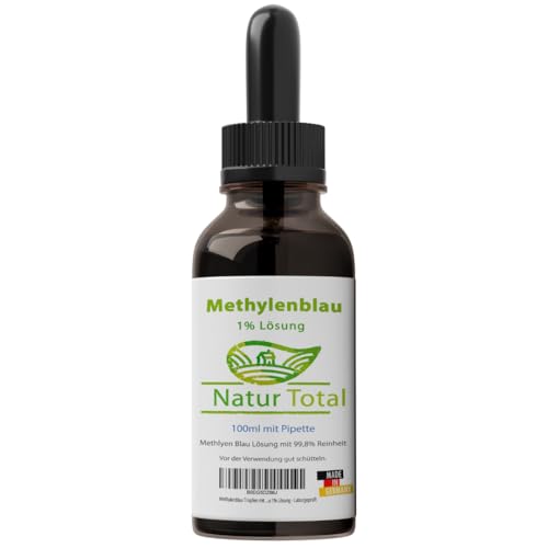 Natur Total Methylenblau Tropfen 100ml Lösung mit 99,9% Reinheit von Natur Total