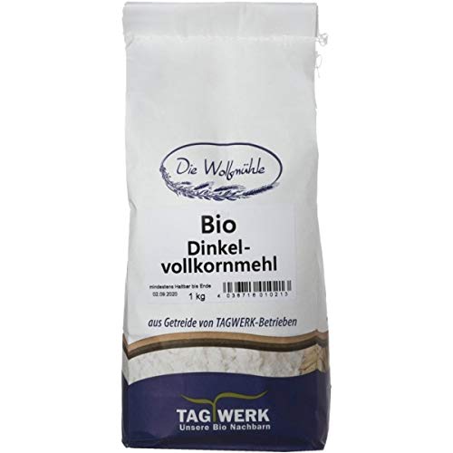TAGWERK Dinkel-Vollkornmehl aus Bayern (1 kg) - Bio von Natur.com