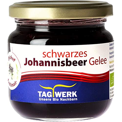 TAGWERK Schwarze-Johannisbeeren-Fruchtgelee aus Bayern (225 g) - Bio von Natur.com