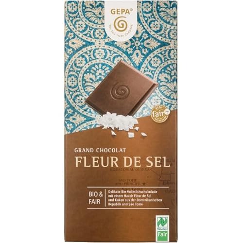 gepa Vollmilchschokolade mit Fleur de Sel (100 g) - Bio von Natur.com