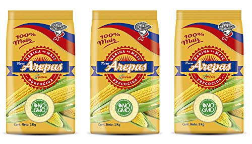 Gelbe Maismehl (vorgekocht) für Arepas - NO-GVO / Harina de Maiz amarilla pre-cocida para Arepas - NO-GMO von NaturAndina