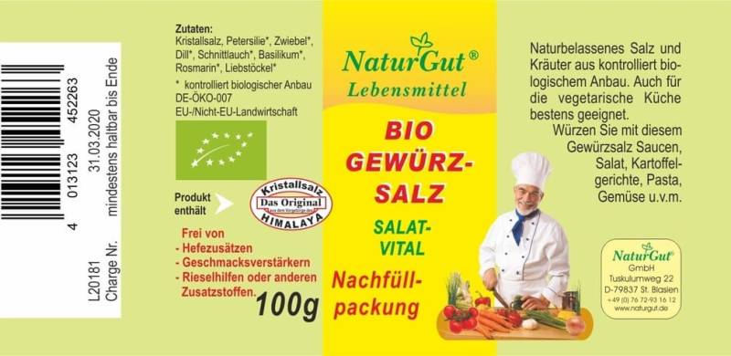 Bio Gewürzsalz Salat von NaturGut
