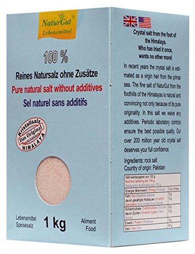 Kristallsalz aus dem Vorgebirge des Himalaya - Feinsalz im Karton 1 kg aus Salt Range Pakistan Kristallsalz aus dem Vorgebirge des Himalaya - Feinsalz im Karton 1 kg aus Salt Range Pakistan von NaturGut