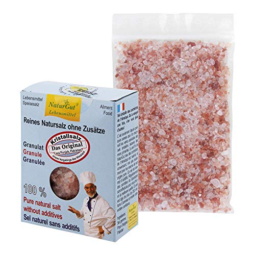 Kristallsalz aus dem Vorgebirge des Himalaya, Salt Range/Pakistan - Kristallsalz Granulat 250 g von NaturGut