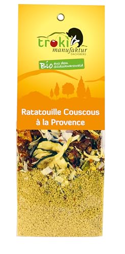 Ratatouille Couscous à la Provence 175g kbA – Südfranzösische Bio-Couscous-Mischung mit Gemüse und Kräutern – Schnelle Fertigmahlzeit (2 Portionen, 5 Min. Zubereitung) Ratatouille Couscous à la Provence 175g kbA – Südfranzösische Bio-Couscous-Mischung mit Gemüse und Kräutern – Schnelle Fertigmahlzeit (2 Portionen, 5 Min. Zubereitung) von NaturGut