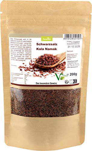 Schwarzsalz Kala Namak Feinsalz Veganer Salz Exotisches Würzmittel Eiersalz Masalas Chutneys Schwarzsalz Kala Namak Feinsalz Veganer Salz Exotisches Würzmittel Eiersalz Masalas Chutneys von NaturGut