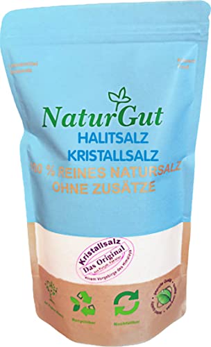 Sensecare Halitsalz Kristallsalz aus einem Vorgebirge des Himalaya Punjab/Pakistan 500g reines Halit-Salz von NaturGut