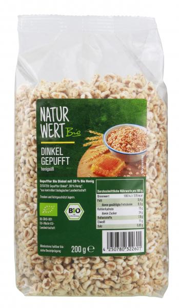 NaturWert Bio Dinkel gepufft honigsüß von NaturWert Bio