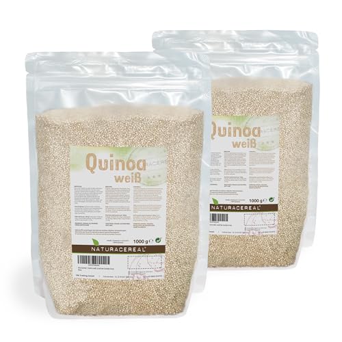 Naturacereal | Quinoa 2kg (2 x 1kg) - weiß - glutenfrei und proteinreich von Naturacereal