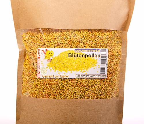 Blütenpollen | Bienenpollen 1 kg aus Polen. | PREMIUM | Natürlich, roh, ohne Zusatzstoffe | Gemacht von Bienen von Natural Food