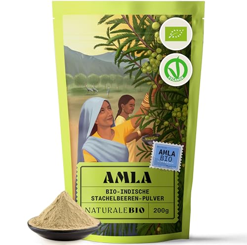 NaturaleBio Amla Pulver 200g. Ayurvedisches Superfood für Haar, Haut und ganzheitliches Wohlbefinden. Antioxidant und Quelle von Vitamin C. Stärkt das Immunsystem, entgiftet und verdauungsfördernd. NaturaleBio Amla Pulver 200g. Ayurvedisches Superfood für Haar, Haut und ganzheitliches Wohlbefinden. Antioxidant und Quelle von Vitamin C. Stärkt das Immunsystem, entgiftet und verdauungsfördernd. von NaturaleBio