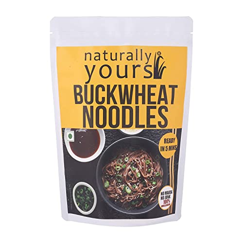 Naturally Yours Buckwheat Noodles | 100% Natural & Vegetarian | Easy and Instant to Cook | No Preservatives Artificial Flavors, Colors or MSG | 180g von Naturally Yours
