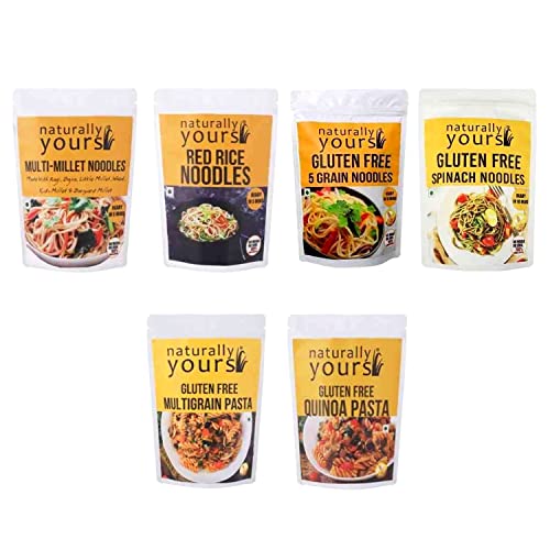 Naturally Yours Noodles Pasta Combo | 100% Vegetarian | No Refined Wheat Flour, Not Fried, Vegan, No Preservatives | Instant & Rich in Fiber von Naturally Yours