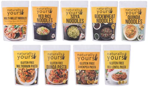 Naturally Yours Noodles & Pasta Combo Healthy | 100% Vegetarian, No Refined Wheat Flour, No Chemicals, No Junk | Instant & Rich in Fiber von Naturally Yours