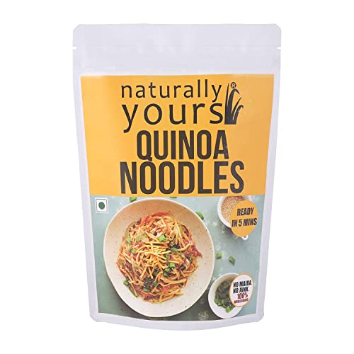 Naturally Yours Quinoa Noodles | 100% Natural & Vegetarian | Easy and Instant to Cook | No Preservatives Artificial Flavors, Colors or MSG | 180g von Naturally Yours