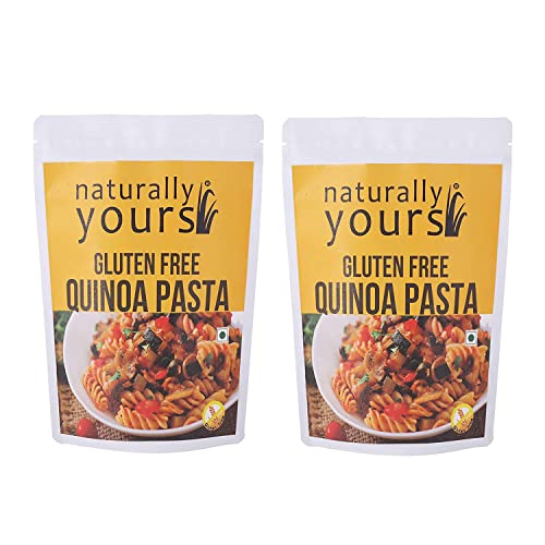 naturally yours Quinoa-Nudeln, glutenfrei, ohne Maida, ohne Konservierungsstoffe, vegan, je 200 g / Nettogewicht 400 g (2er-Pack) von Naturally Yours