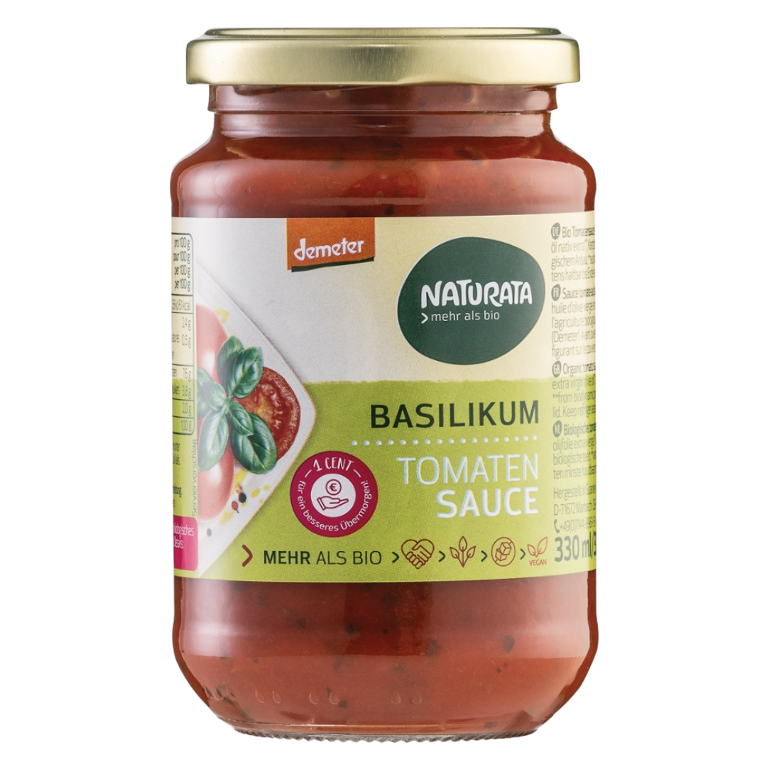 Bio Basilikum Tomatensauce Bio Basilikum Tomatensauce von Naturata