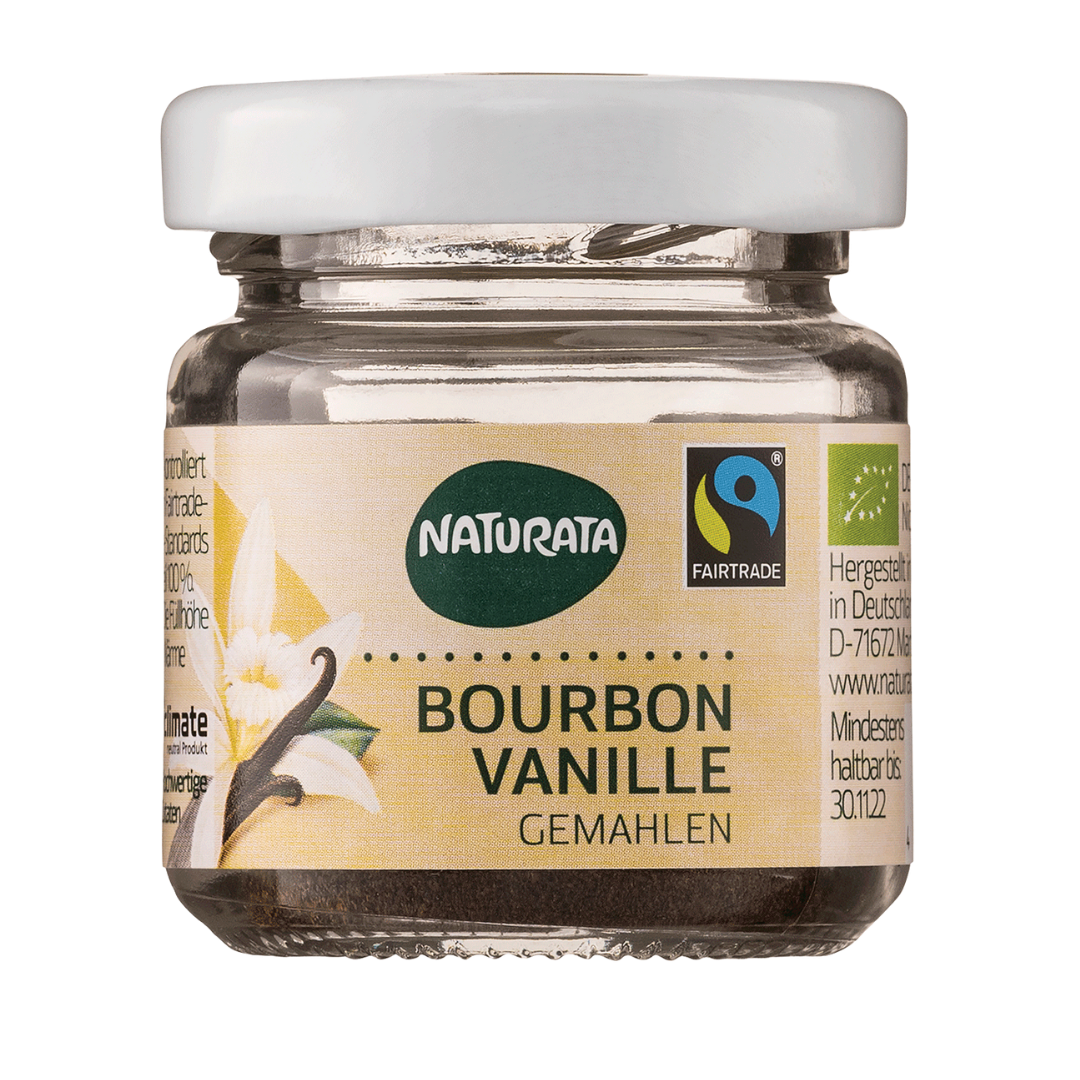 Bio Bourbon-Vanille, gemahlen Bio Bourbon-Vanille, gemahlen von Naturata