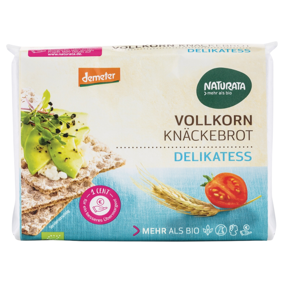 Bio Delikatess Vollkorn-Knäckebrot Bio Delikatess Vollkorn-Knäckebrot von Naturata