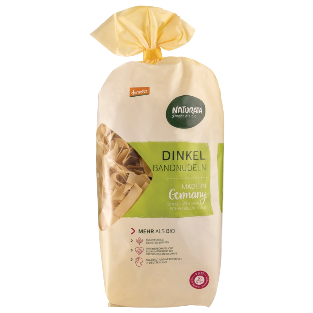 Bio Dinkel hell Bandnudeln von Naturata