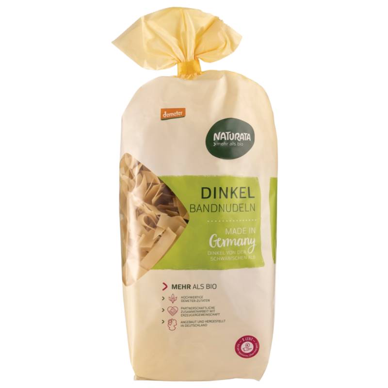 Bio Dinkel hell Bandnudeln von Naturata