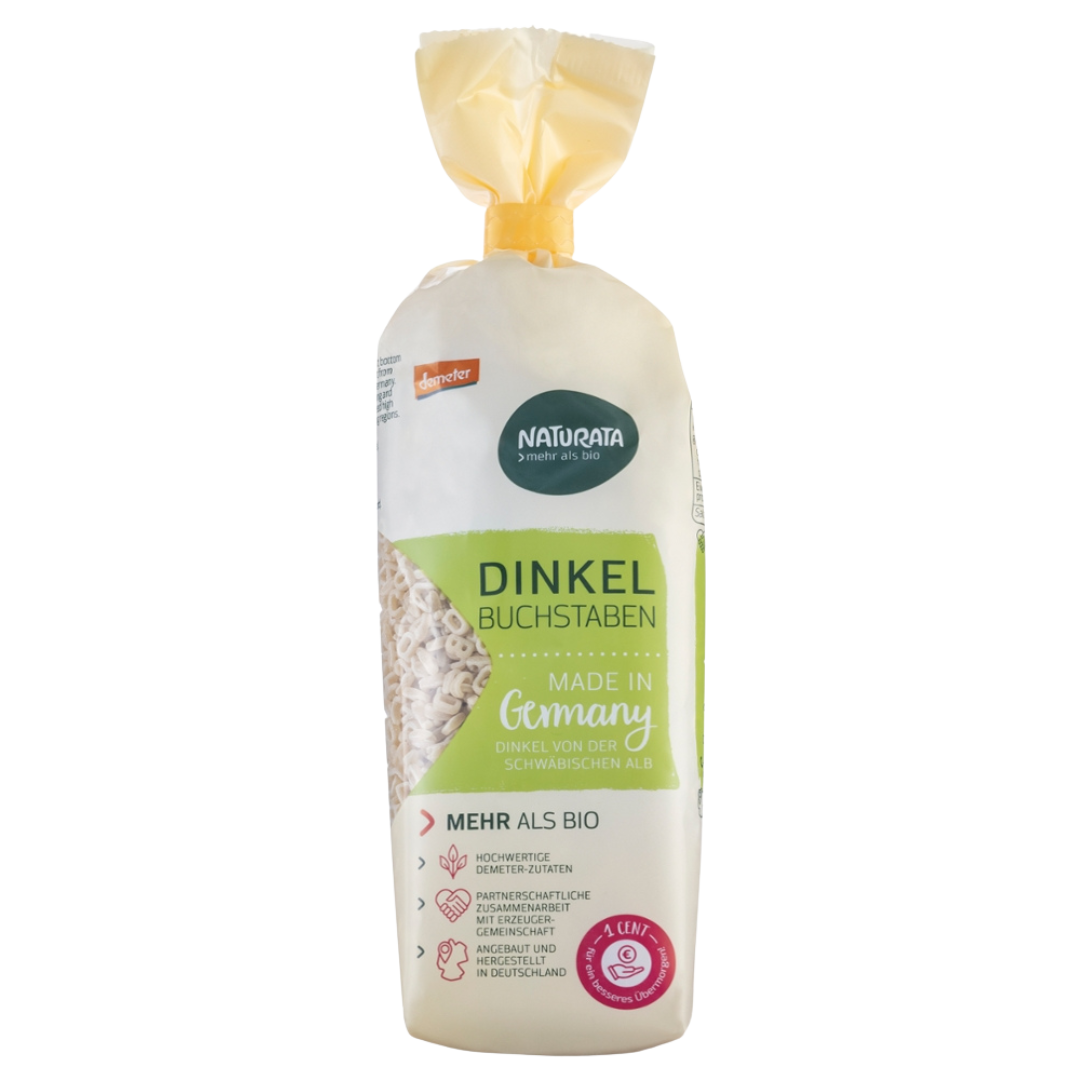 Bio Dinkel hell Buchstaben Nudeln Bio Dinkel hell Buchstaben Nudeln von Naturata