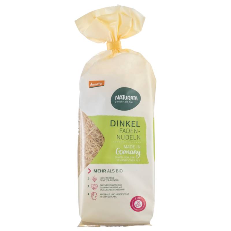 Bio Dinkel hell Fadennudeln von Naturata