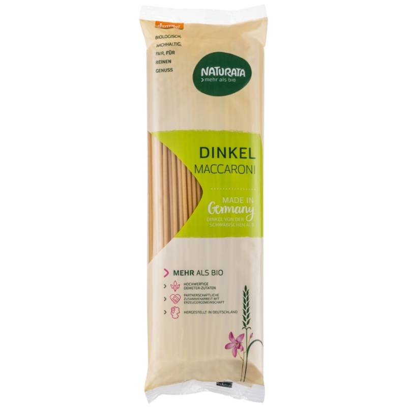 Bio Dinkel hell Maccaroni, lang von Naturata