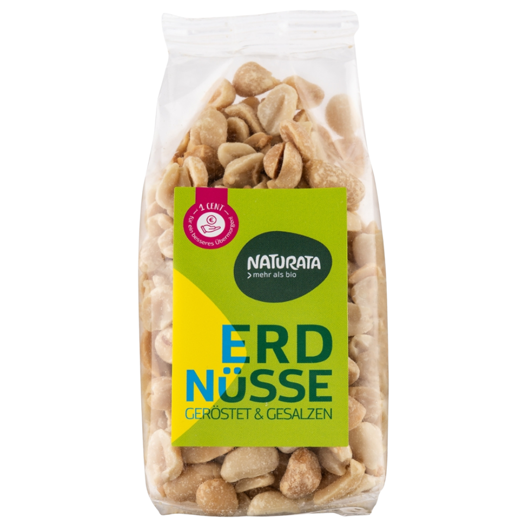 Bio Erdnusskerne, geröstet und gesalzen Bio Erdnusskerne, geröstet und gesalzen von Naturata