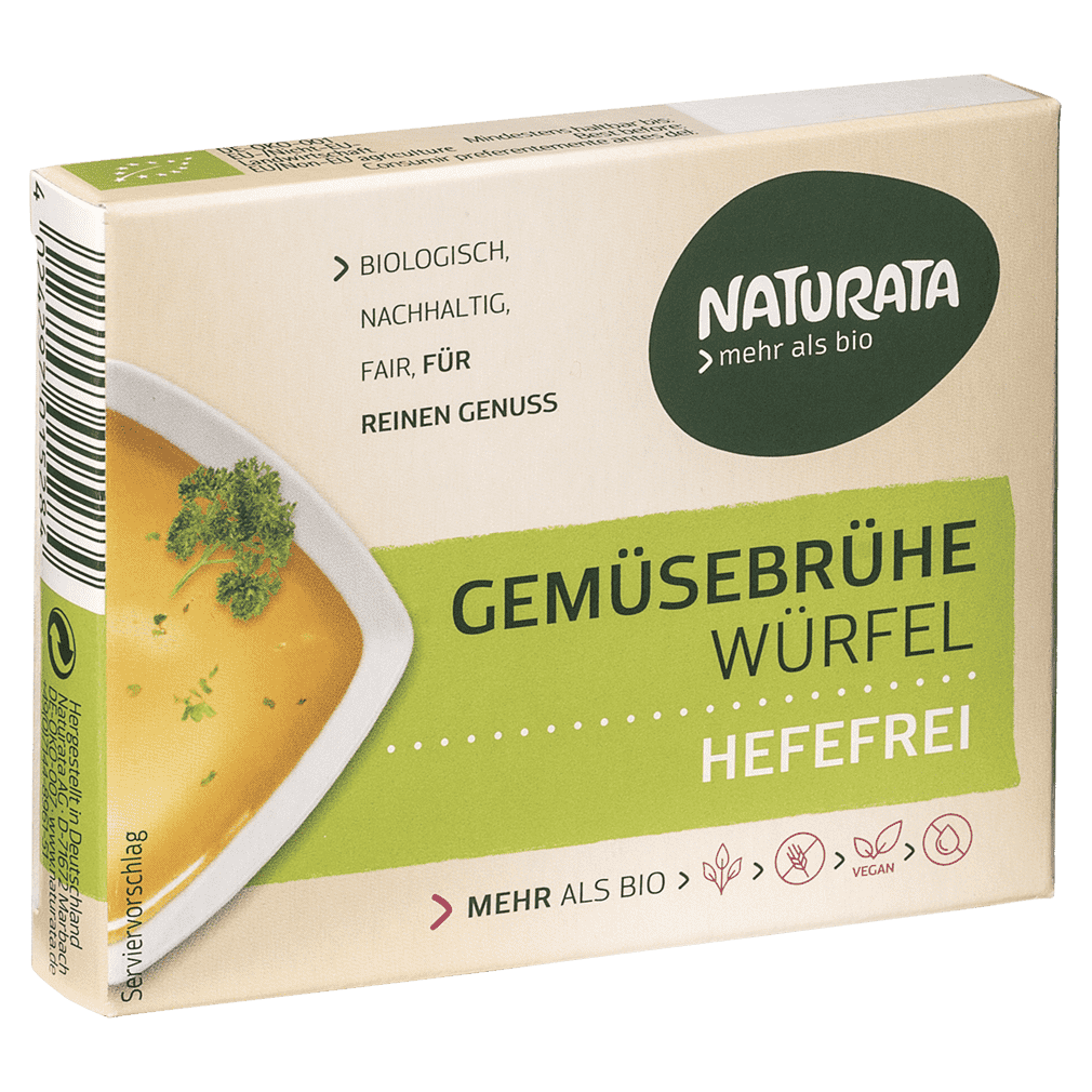 Bio Gemüse-Brühwürfel hefefrei Bio Gemüse-Brühwürfel hefefrei von Naturata