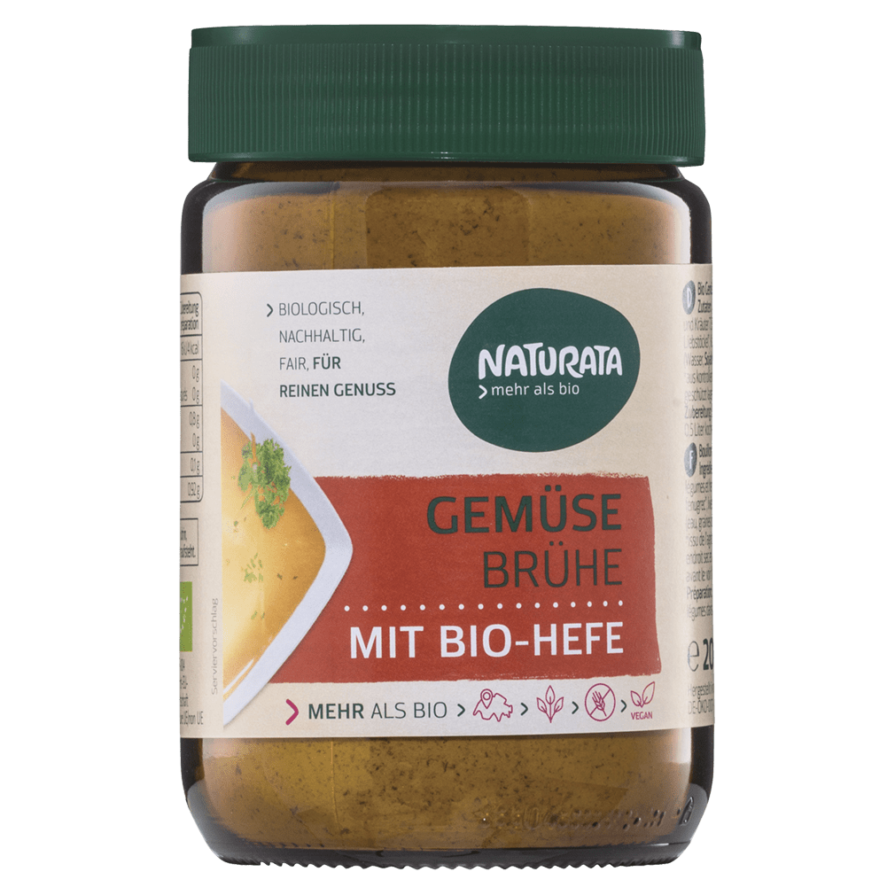 Bio Gemüsebrühe mit Bio-Hefe Bio Gemüsebrühe mit Bio-Hefe von Naturata