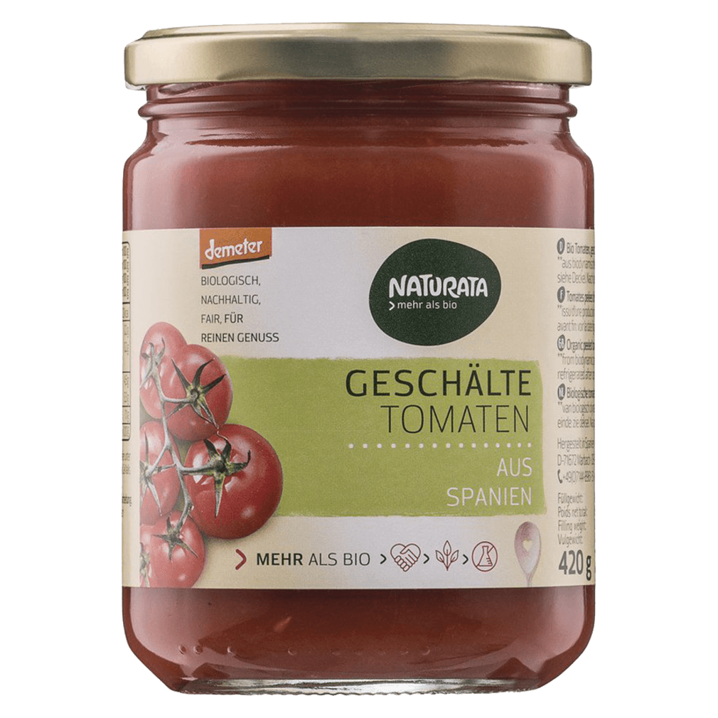 Bio Geschälte Tomaten in Tomatensaft Bio Geschälte Tomaten in Tomatensaft von Naturata