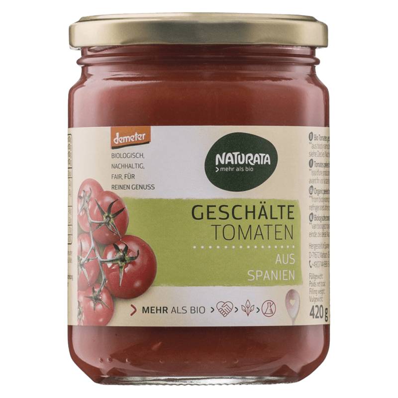 Bio Geschälte Tomaten in Tomatensaft von Naturata
