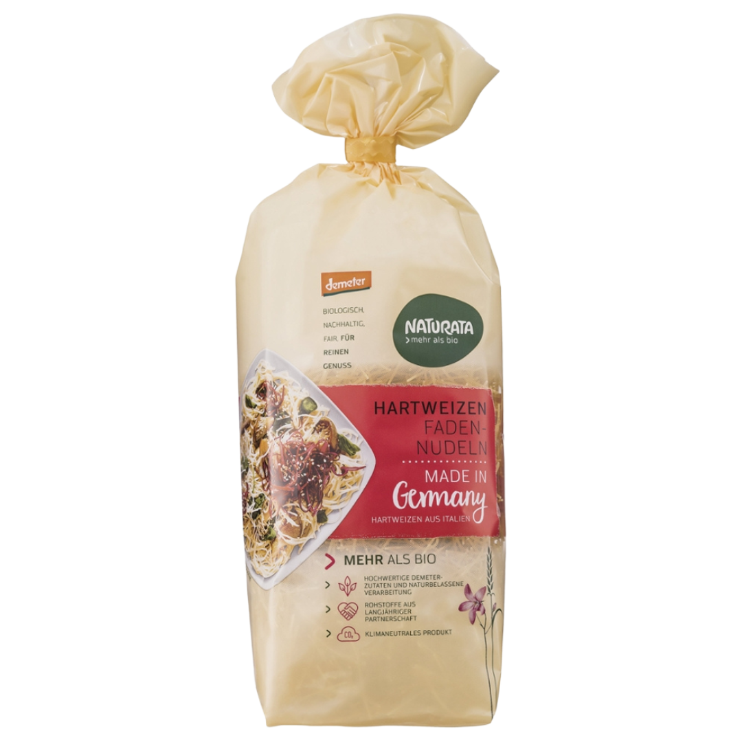 Bio Hartweizen hell Fadennudeln Bio Hartweizen hell Fadennudeln von Naturata
