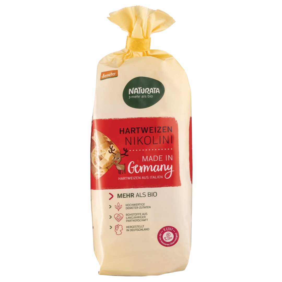 Bio Hartweizen hell Nikolini Weihnachtsnudeln Bio Hartweizen hell Nikolini Weihnachtsnudeln von Naturata