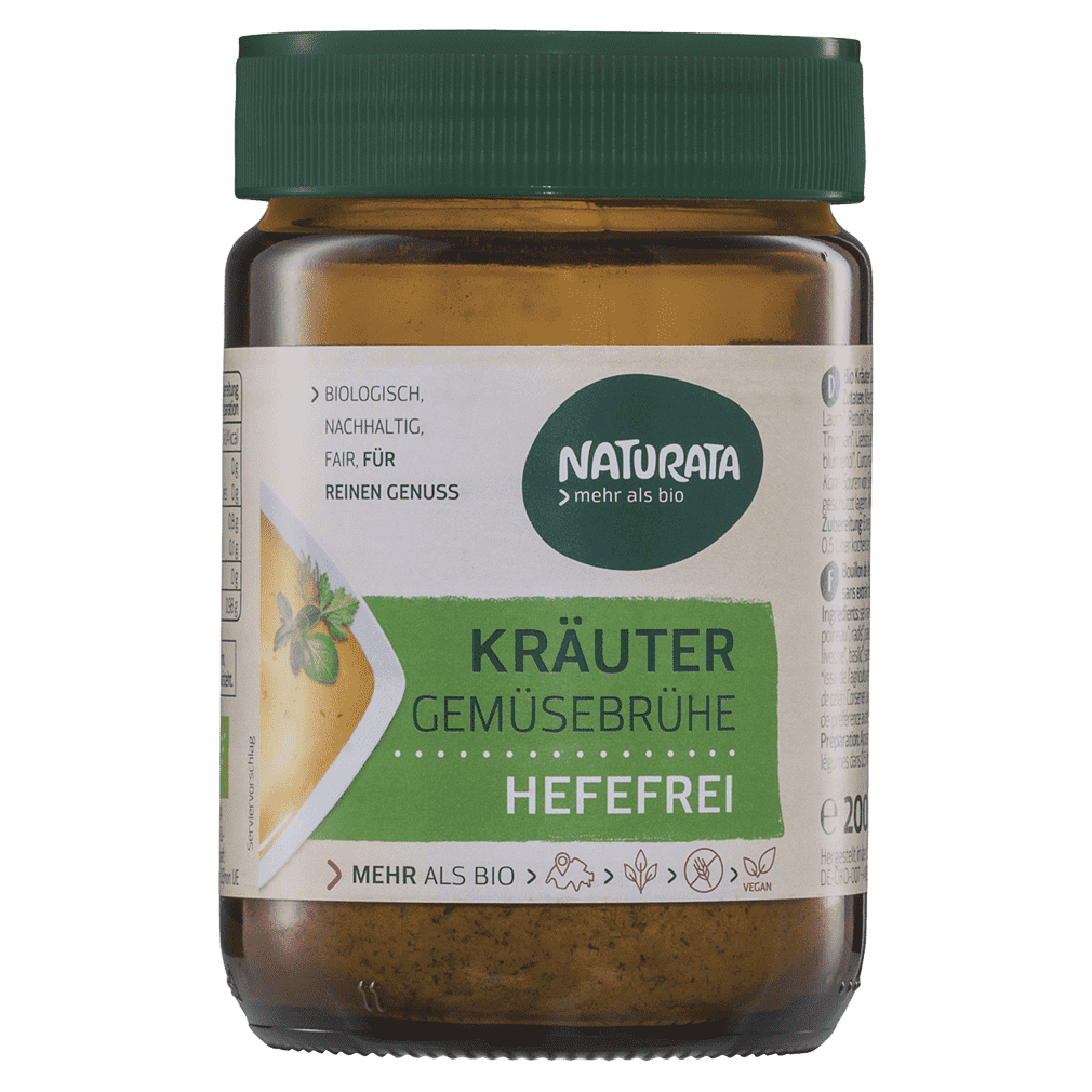 Bio Kräuter Gemüsebrühe hefefrei Bio Kräuter Gemüsebrühe hefefrei von Naturata