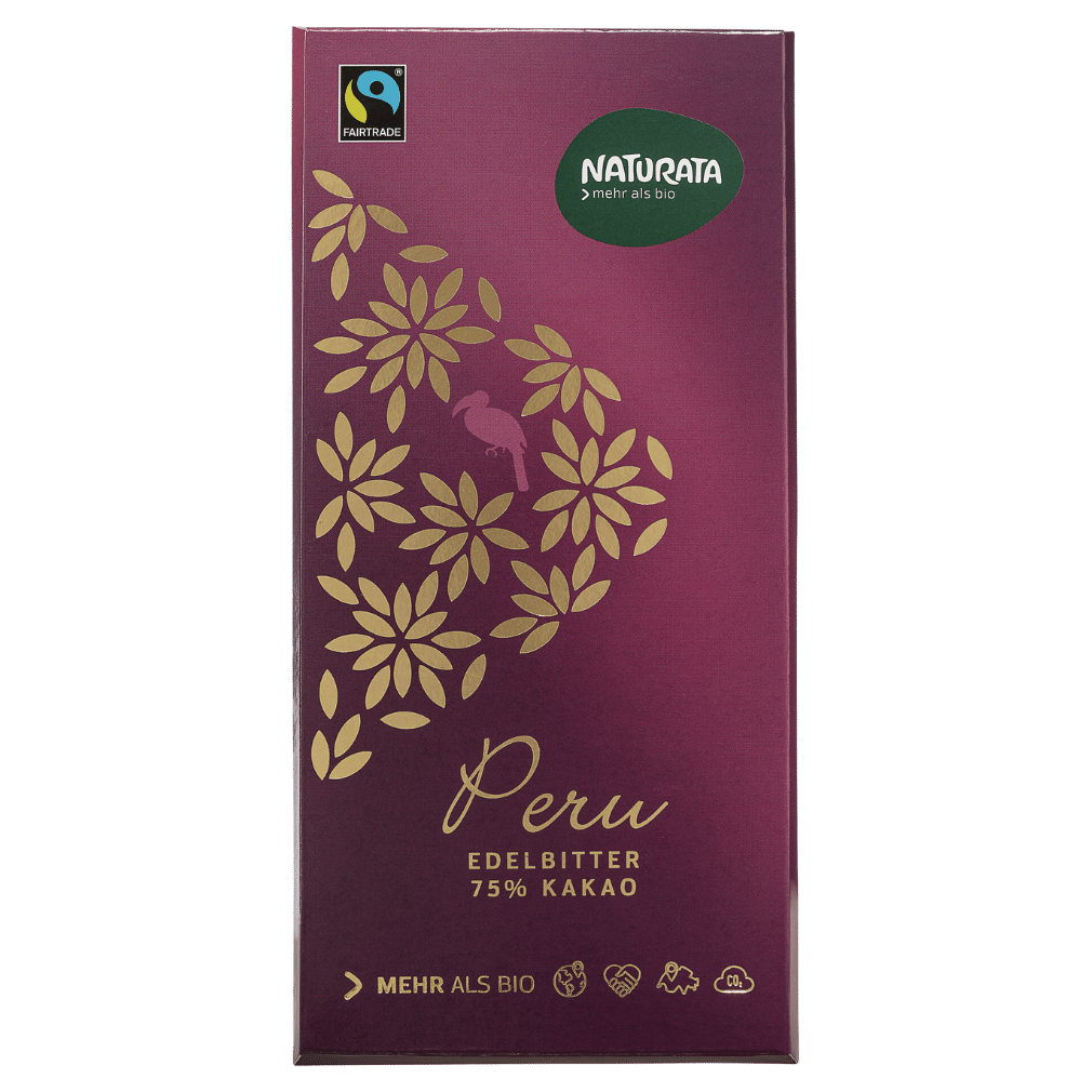 Bio Peru Edelbitter Sckokolade 75% Bio Peru Edelbitter Sckokolade 75% von Naturata